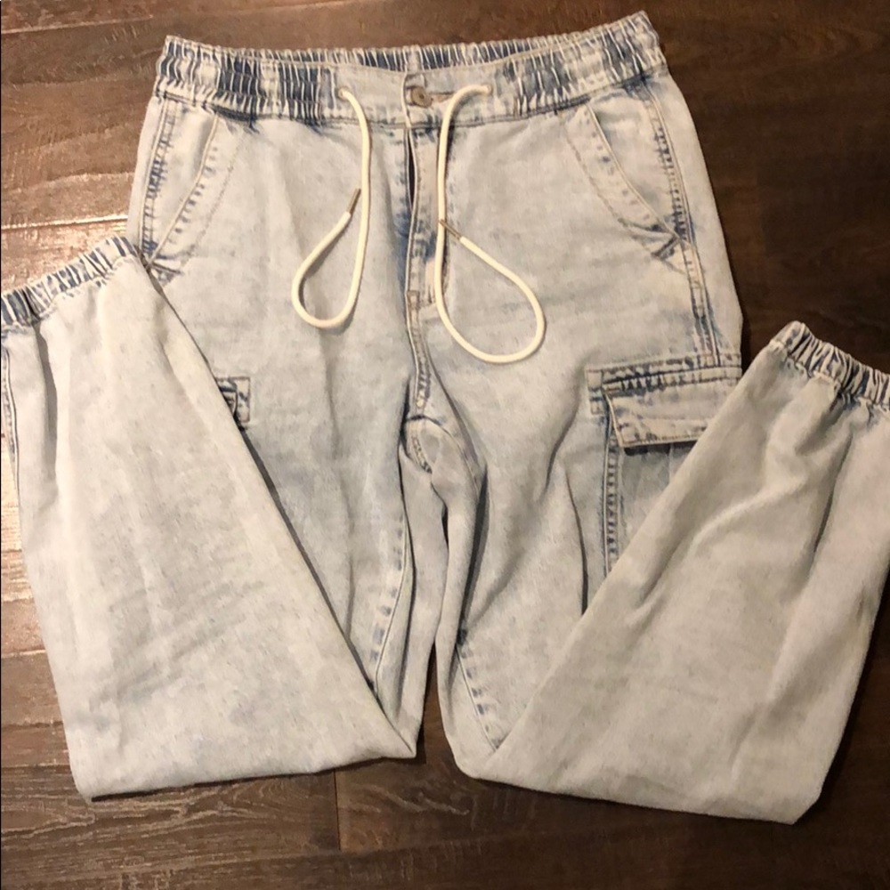 American eagle denim joggers